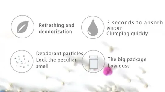 애완 동물 청소 제품 향기로운 클럼핑 고양이 화장실 벤토나이트 모래