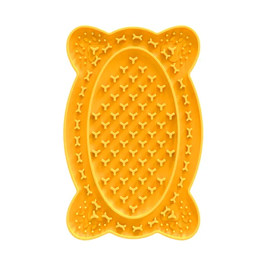 실리콘 개 핥는 트레이 애완 동물 욕실 느린 음식 매트 FDA 실리콘 떨어지는 핥는 패드 애완 동물 흡입 트레이 느린 피더 핥기 패드 비